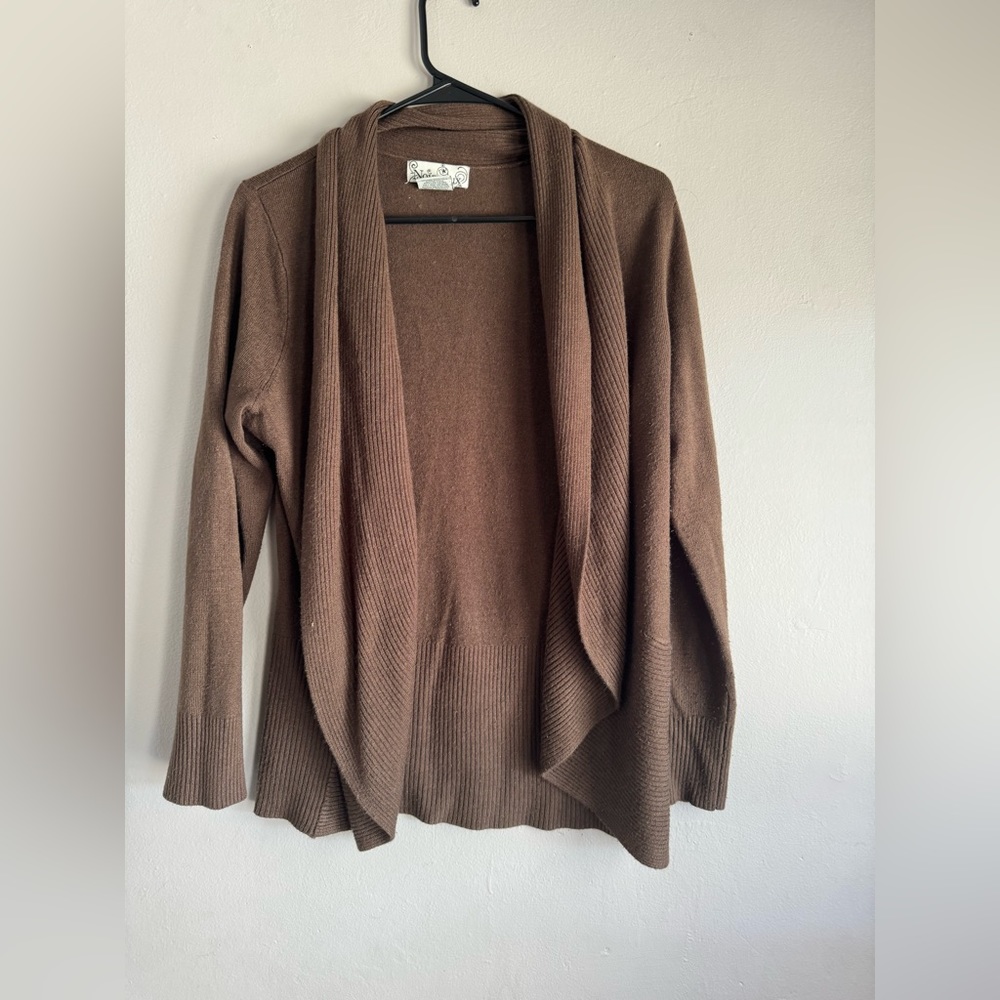 Brown cardigan